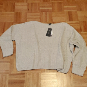 FRENCH Connection Millie Mozart Boat Neck Cable Knit Sweater Size 1X